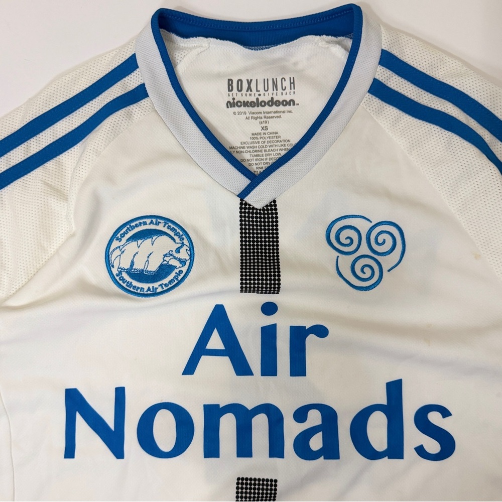 Box Lunch Nickelodeon Avatar Last Airbender Air Nomads Jersey Size XS #4 Aang - Picture 2 of 7